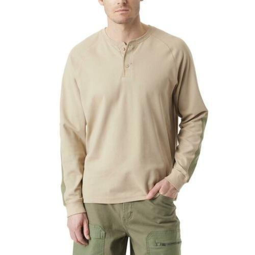 Bass Outdoor Men's Hiker Henley Long-Sleeve Thermal Top - Trench Coat